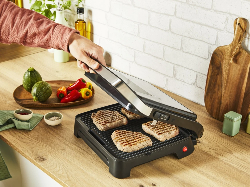 TEFAL Table Grilis | GC271D10 | Grilis | 2000 W | Sidabrinis