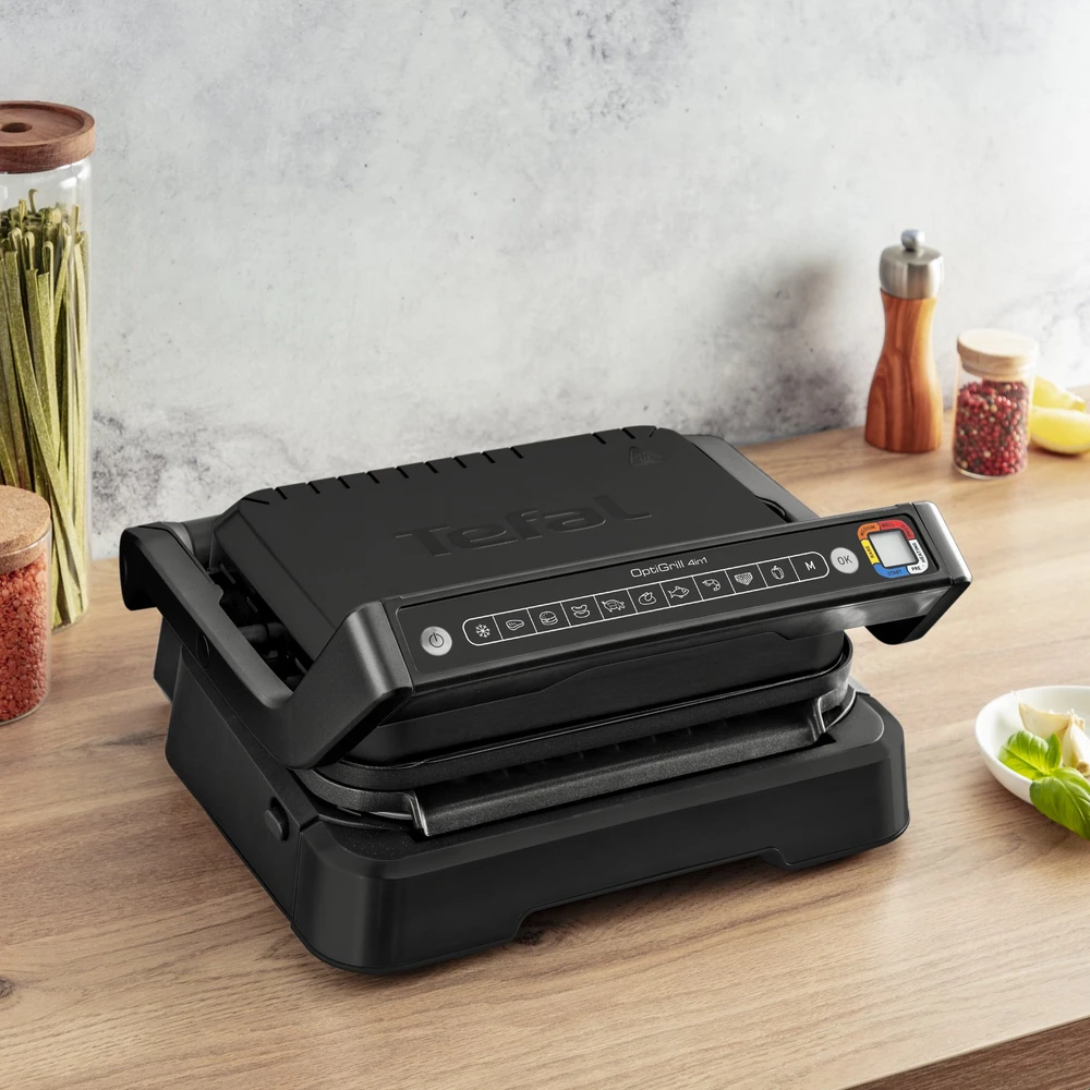 Tefal GC 7748 Optigrill 4in1 Contact Grilis juoda
