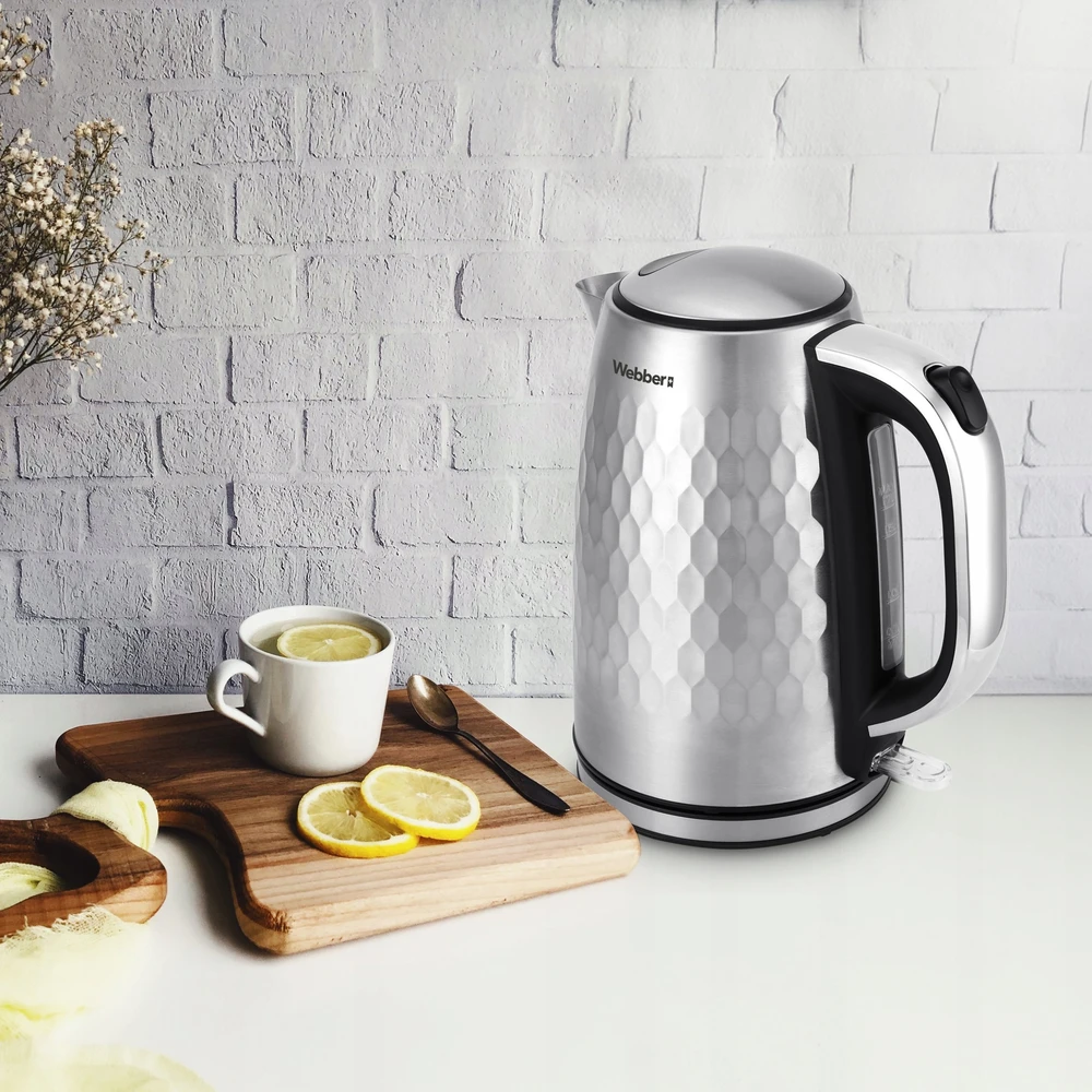 Virdulys Webber Elektrinis virdulys belaidės WK-330 2200 W 1,7 l juoda Inox