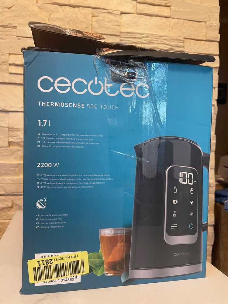 Virdulys Cecotec Thermosense 500 Touch Juodas