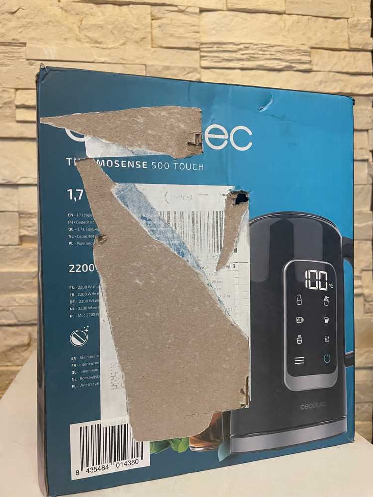 Virdulys Cecotec Thermosense 500 Touch Juodas