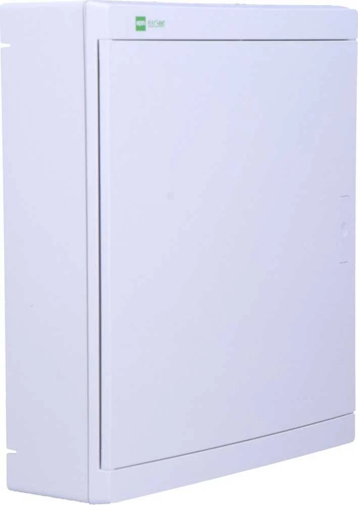 Elektro Plast Nasielsk 2425-00 Elegantiškas modulinis skirstomasis skydas 2x12 paviršiuje montuojamas IP40 N+PE baltos durys 2425-00