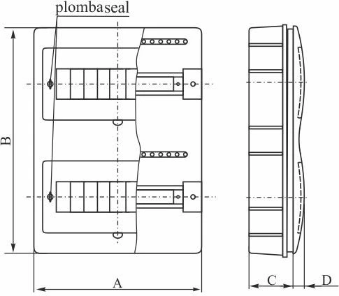 Elektro Plast Electro Plast 8.14 Modulinis kolektorius 2x8 per mažai įdegęs IP40 RP-16/B Fala (N+PE) 8.14
