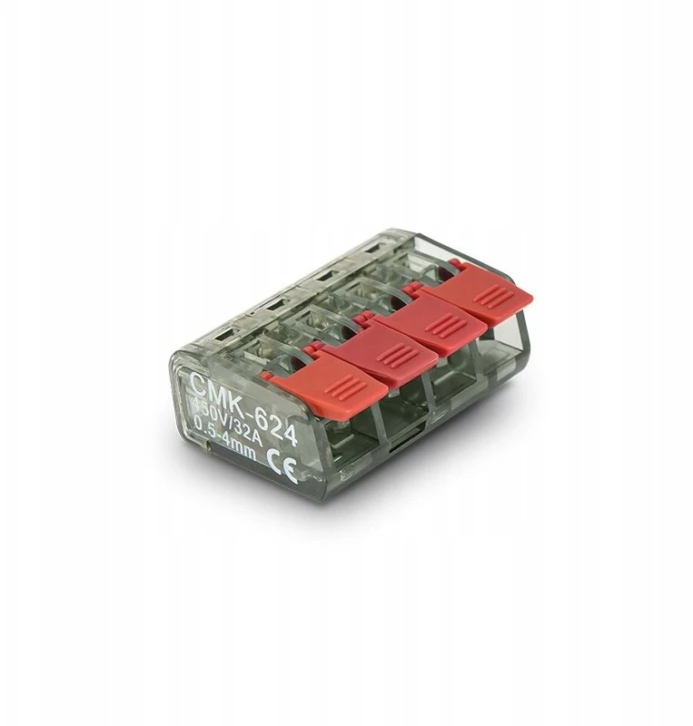 Elektro Plast 39.624 Greito prijungimo jungtis su svirtimi 4x0.5-4mm2 CMK-624 39.624 /50vnt./