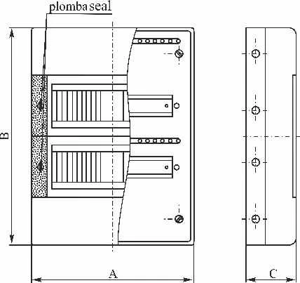 Elektro-Plast Modulinis skirstomasis skydas 3x12 paviršinis IP40 SRn-36/B N+PE (1.136)
