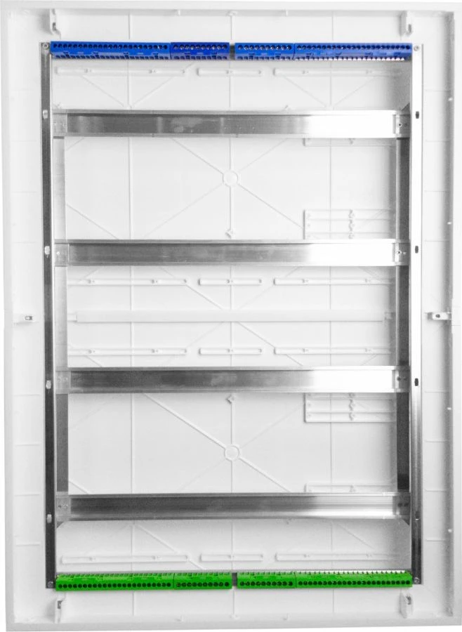 Elektro Plast 9.424 Modulinis paskirstymo skydas 4x24 įleidžiamas, IP54, DARP-96, aliuminio durys, baltos spalvos 9.424