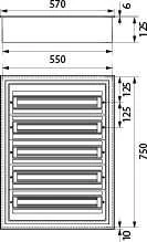 Elektro-Plast Moduliniai skirstomieji įrenginiai, 5x24, įleidžiami į žemę IP54 (DARP-120)