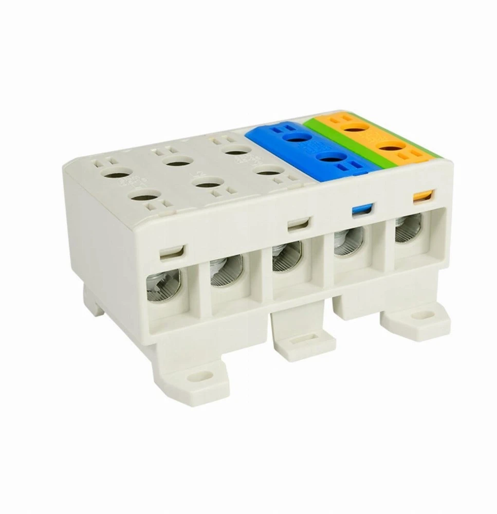 Elektro Plast 48.35535 Paskirstymo blokas-šakos 5x3 polių AL/CU 5x35mm2 plokščias montavimas ir TH bėgis WLZ35/5x35/sssnz 48.35535