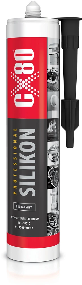 Elektro-Plast CX80 Silikonas profesionalus 310ml bespalvis 99.297