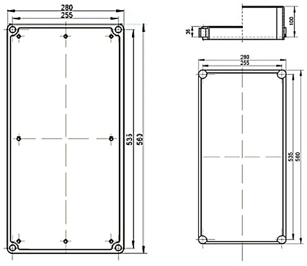 Elektro Plast ELEKTROPLAST Pilna dėžutė Z-3 permatoma