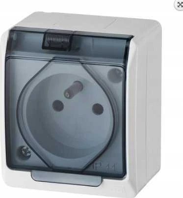Kištukinis lizdas ELEKTRO-PLAST HERMES, IP44
