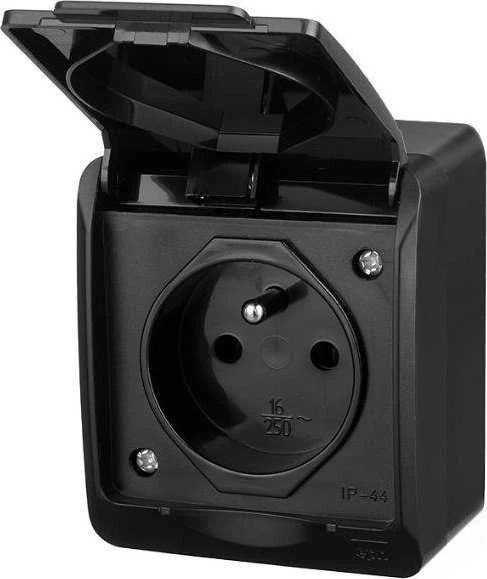 LIZDAS MONTUOJAMAS ANT PAVIRŠIAUS PAVIENIS HERMES/0321-09/EPN 250 V AC 16 A IP44 Elektro-Plast