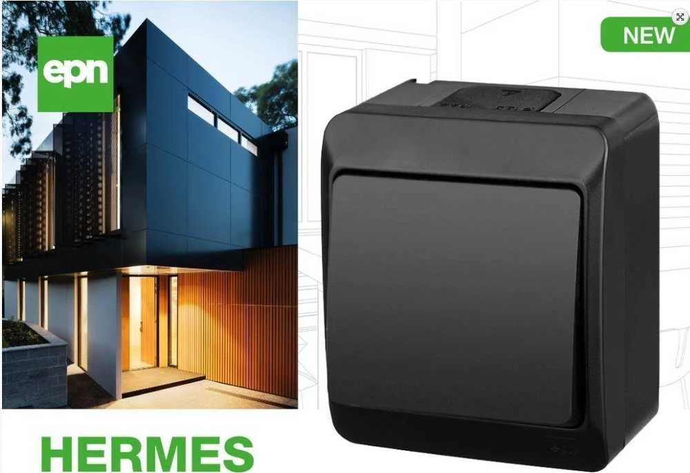PAVIENIS MOMENTINIS MYGTUKAS HERMES/0337-09/EPN 250 V 10 A Elektro-Plast