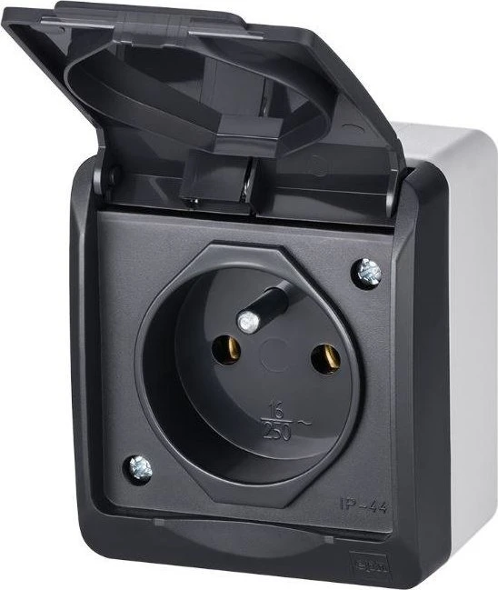 Elektro Plast Nasielsk GN.2P+Z N/T IP44 ANTRACYT HERMES