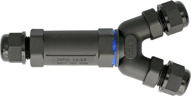 Opatówek Elektro-Plast hermetiškas kabelio jungtis 3x2.5mm2 16A 250V IP68 trišakis SPNTY 325 (39.327)