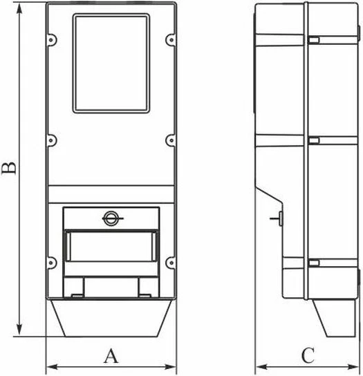 Elektro Plast 38.02 IP65 skaitiklio korpusas 540x230x190mm OZP/Z (su užraktu) 38.02