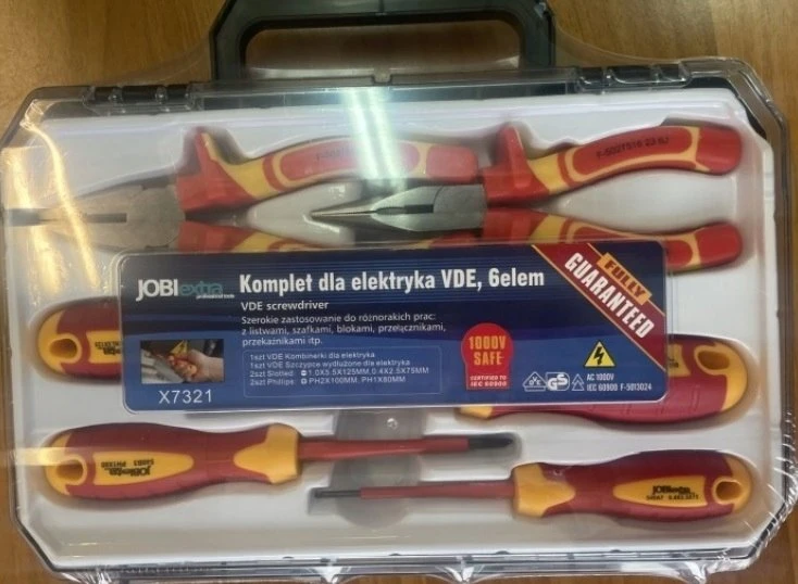 Elektro-Plast Įrankių rinkinys dla elektryka 1000V VDE 6 dalys 99.7321