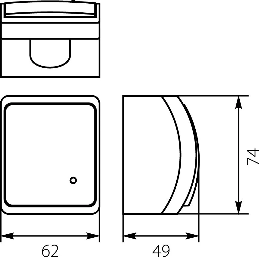 Elektro Plast 61.331 Koala Cross jungtis įjungimas/išjungimas IP44 baltas VW 154-01 61.331