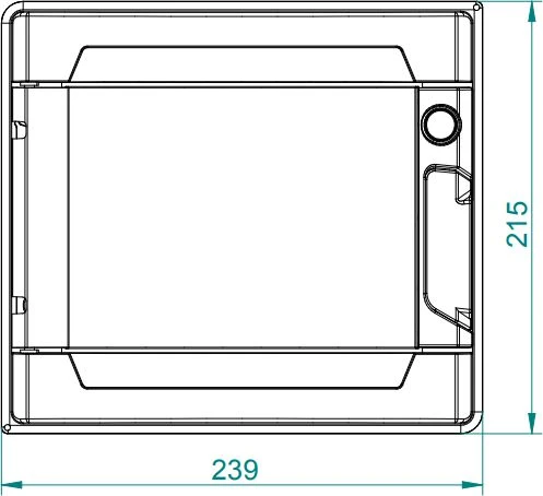 Elektro Plast Nasielsk 1911-01 Moduliniai skirstomieji įrenginiai 1x9 paviršiniai IP40 EP-LUX PLUS RN 1/9 1911-01