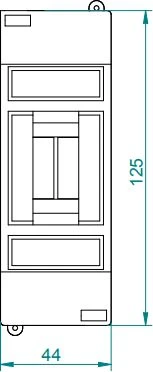 Elektro Plast Nasielsk Elektro-Plast 1 x 2 modulinis skirstomasis skydas IP30 S-2 MIKRO S-2 (2342-00)