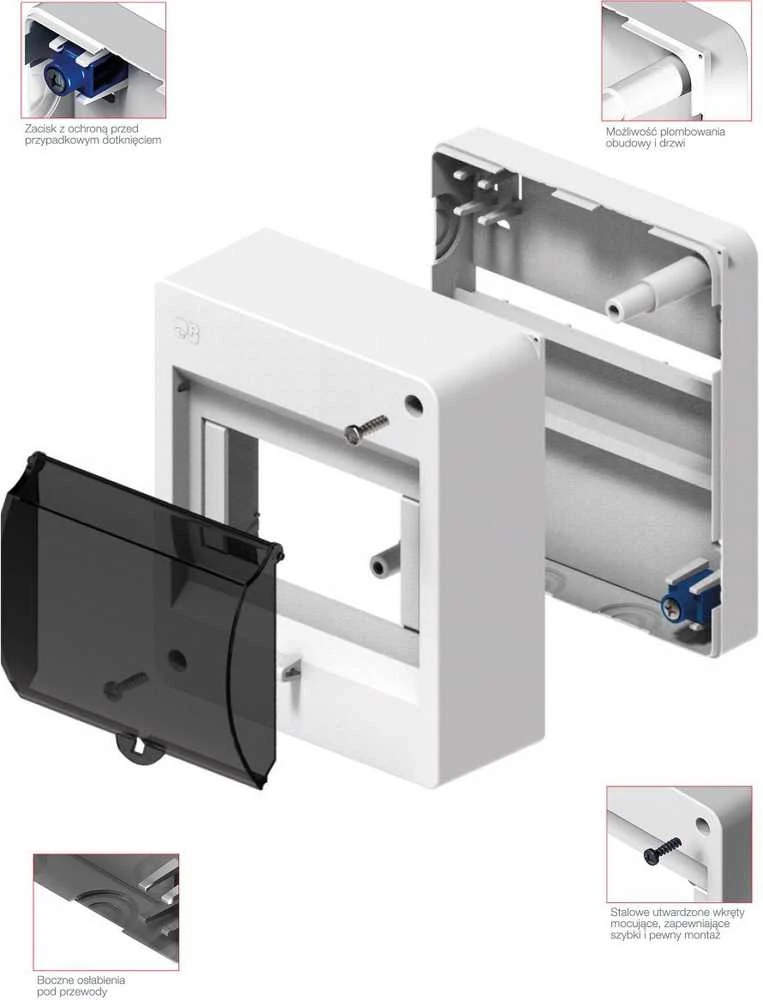 Elektro Plast Modulinis skydas Elektroplast, virštinkinis, IP30, 4 mod.
