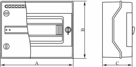Elektro-Plast Moduliniai skirstomieji įrenginiai 3x12 paviršiuje montuojami IP65 RH-36/3 (36.143)