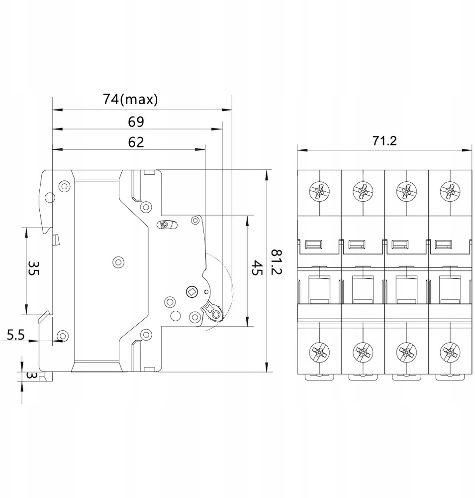 Elektro-Plast Rozłącznik Izolacyjny NEO DL 4P 100A FR/100A/4P