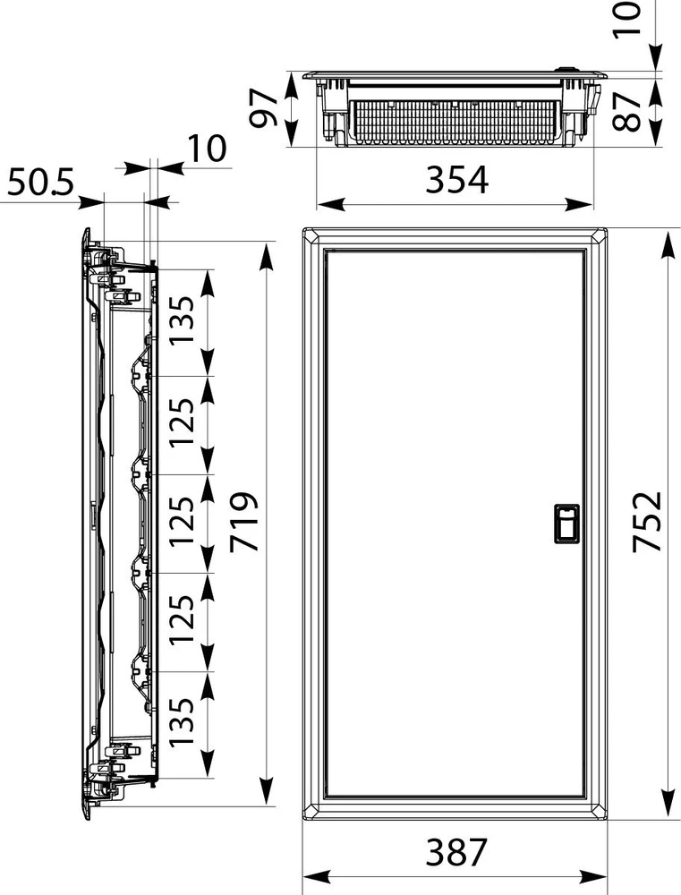 Elektro Plast RPDM 4X14 RESOLUTION P/T DOOR METL N+PE (56)