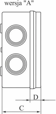 Elektro Plast 28.33 Dėžė n/t 198mm 148x 76mm plastikinis IP64 rutulys PH-3A.3 28.33