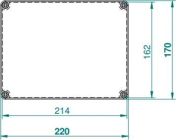 Elektro Plast Nasielsk Elektro-Plast Pramonės encaser n / t 220 x 170 x 107 IP65 pilka (2717- 00)