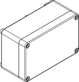 HERMETIŠKAS KORPUSAS INDUSTRIAL/170X105/EPN IP65 Elektro-Plast