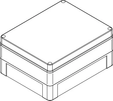 Elektro Plast Nasielsk 2726-00 INDUSTRIAL Hermetiška dėžutė n/t 340x270x165 IP65 rutuliukas 2726-00