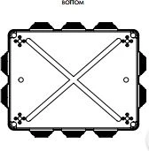 Elektro Plast Nasielsk Elektro-Plast Pramoninis encasement n / t 249 x 198 x 81mm su 10 anginas IP55 pilka (2716- 02)
