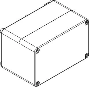 Elektro Plast Nasielsk 2708-00 PRAMONINĖ Hermetiška dėžutė n/t 170x105x112 IP65 rutuliukas 2708-00