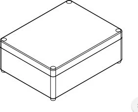 Elektro Plast Nasielsk Elektro-Plast Hermetinė dėžutė Pramoninė n/t 220 x 170 x 86mm IP65 pilka (2716-00)