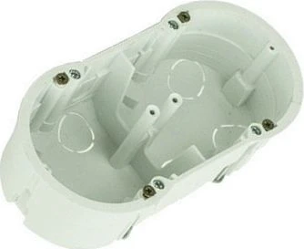 Elektro Plast 13,70 Dviguba įleidžiama dėžė 60mm gipso kartono balta PKw-2 13,70 /5vnt/