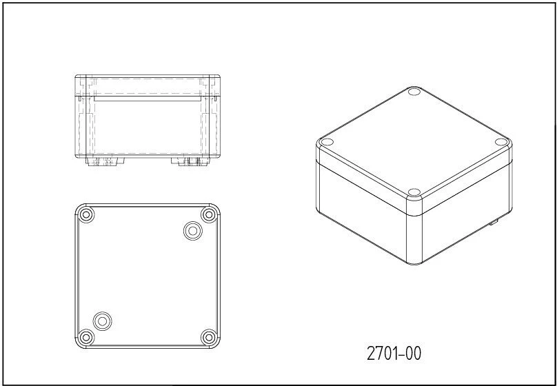Elektro Plast Nasielsk dėžutė N/T 105X105X66 IP65 balta pramoninė