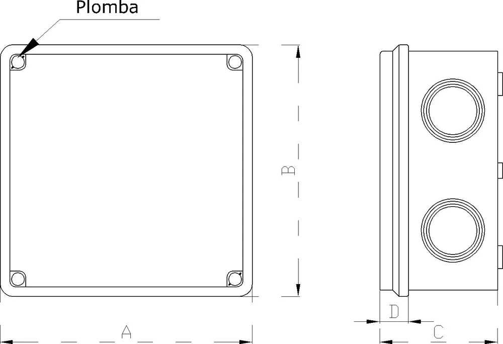 Elektro Plast 29.33 Hermetiškas korpusas OH-3A.3 29.33