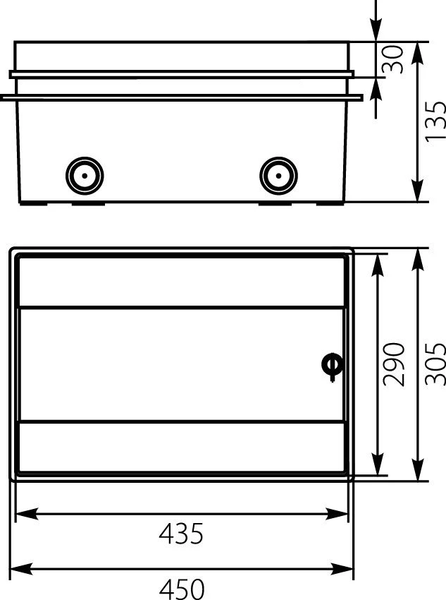 Elektro Plast HERMETINĖ SKIRSTOMOJI SKYSTIS RHP-18/B