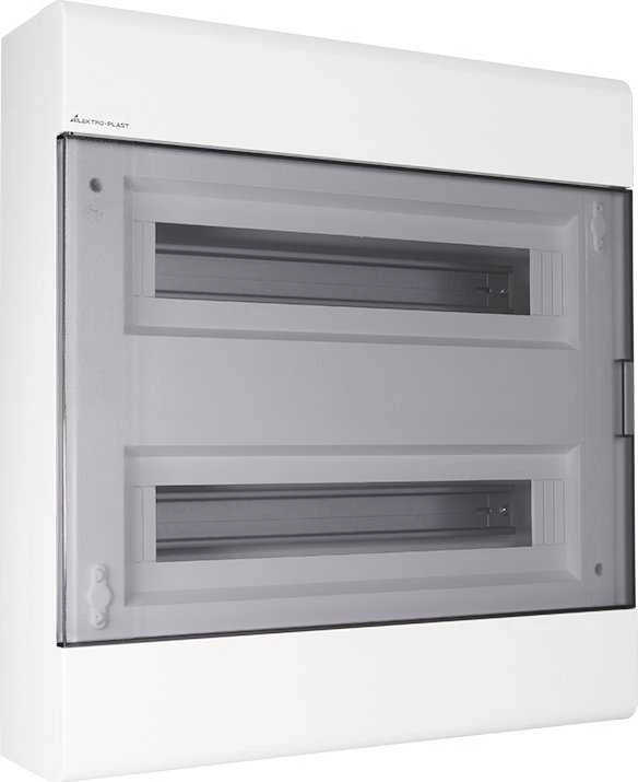 Elektro Plast 1.88 Paviršinis modulinis skirstomasis įrenginys 2x18 IP40 SRn-36/2 (N+PE) IK07 skaidrios durys 1.88