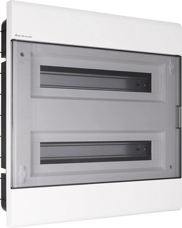 Elektro Plast 2.88 Modulinė įleidžiama skirstomoji įranga 2x18 IP40 SRp-36/2 (N+PE) IK07 skaidrios durys 2.88