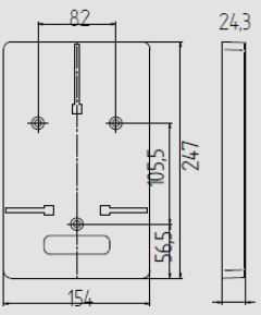 1-PHASE METER BOARD TL-1FZ/EPN Elektro-Plast Nasielsk