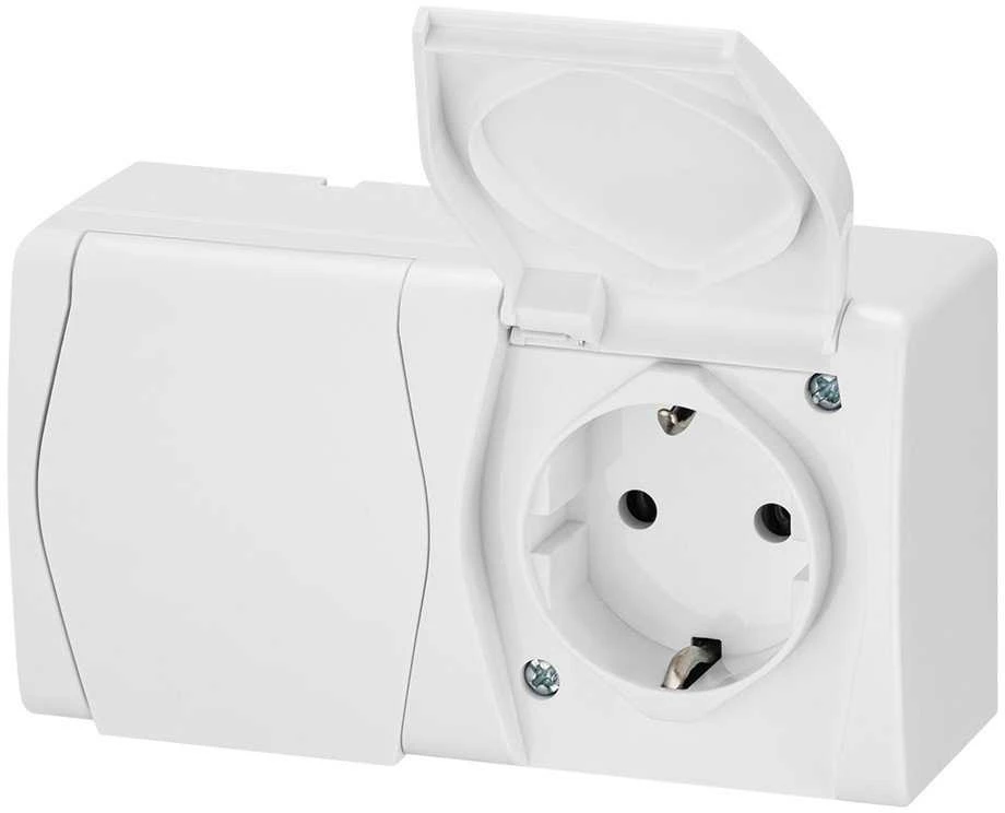 Kištukinis lizdas ELEKTRO-PLAST HERMES2, IP44
