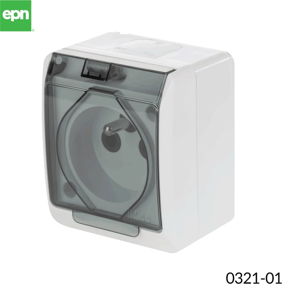 Kištukinis lizdas ELEKTRO-PLAST HERMES2, IP44