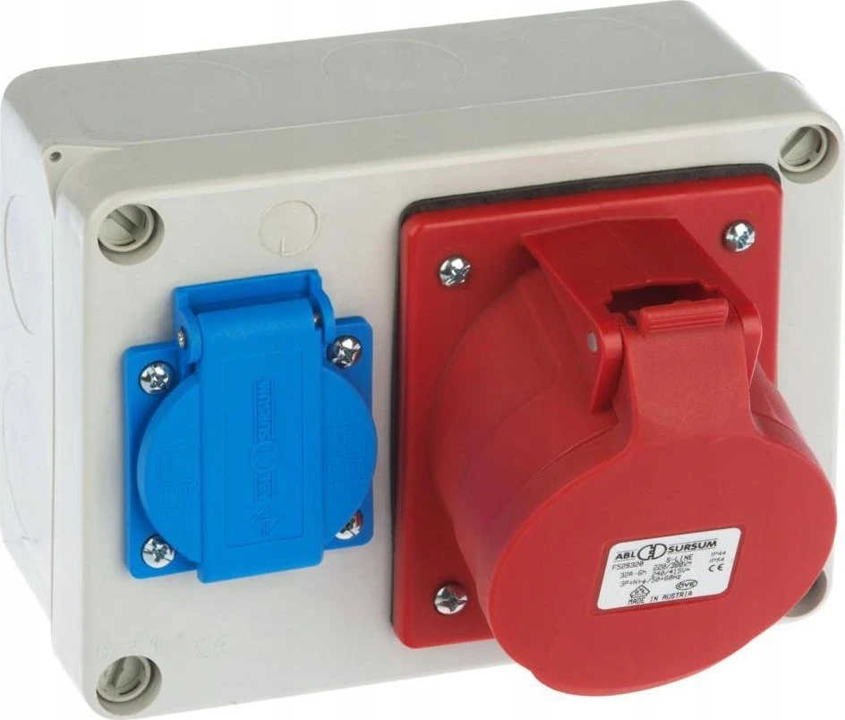 Elektro Plast Nasielsk Elektro-Plast Konstrukciniai skirstomieji įrenginiai 2P+E 3P+N+Z/32A n/t be apsaugos RS-2 6202-01 - 6202-01