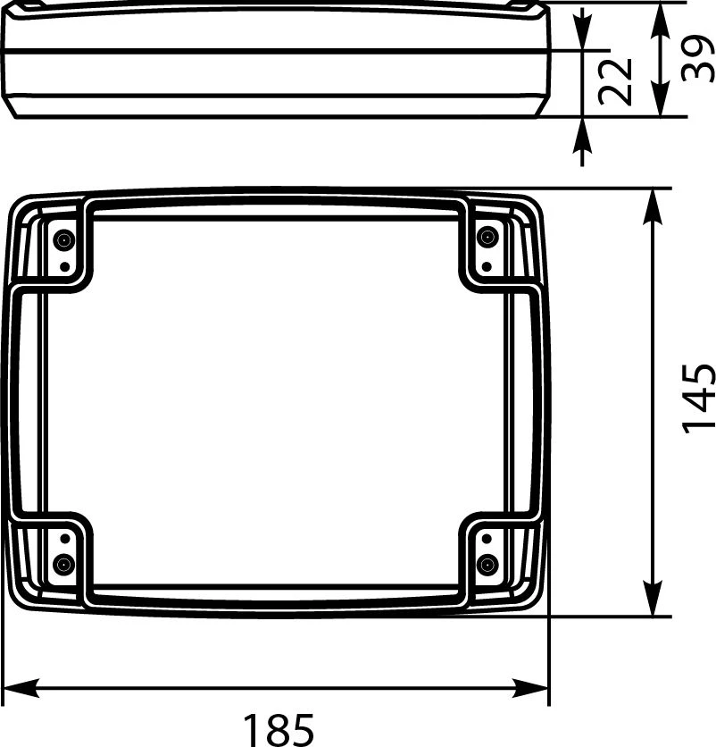 Elektro-Plast STRONG Hermetikos dėžutė n / t 145x185x39mm IP67 PHP -124 pilka (62.125)