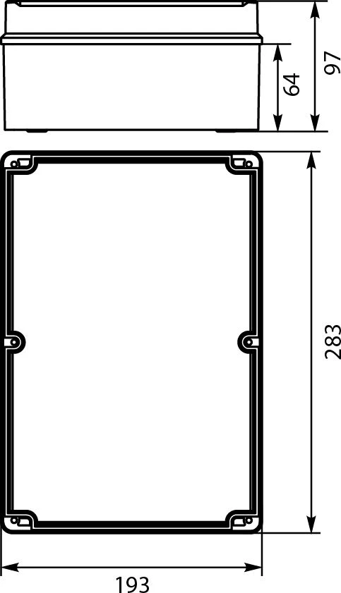 Elektro Plast 62.95 STRONG Hermetiška dėžutė n/t 283x193x97mm IP67 PHP-95 kamuolys 62.95