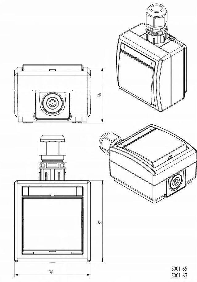 Perjungiklis ELEKTRO-PLAST AQUANT, IP65