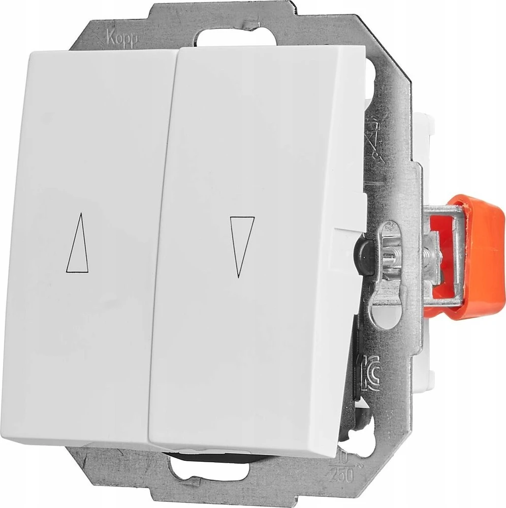 Elektro Plast Nasielsk 3816-10 Vestra Blind jungiklis be rėmo, įleidžiamas į žemę IP20 baltas 3816-10