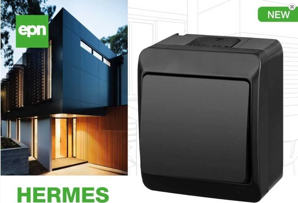 DVIGUBAS JUNGIKLIS HERMES/0332-09/EPN 250 V 10 A Elektro-Plast